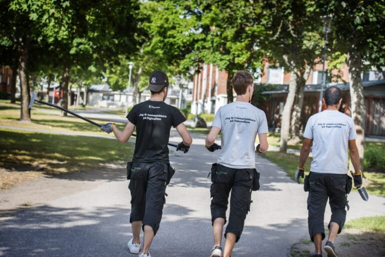 Arkivbild sommarjobbare