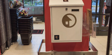 Postlåda för nyckelinlämning